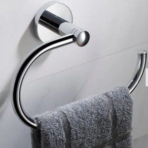 KRAUS Elie Bathroom Towel Ring - Chrome